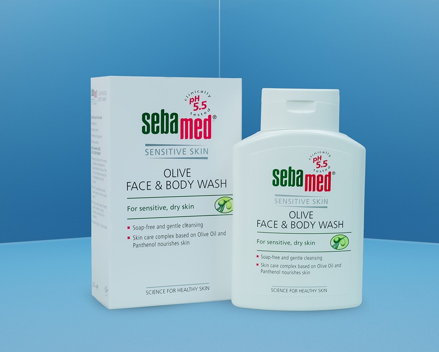 Sebamed olive face and body wash