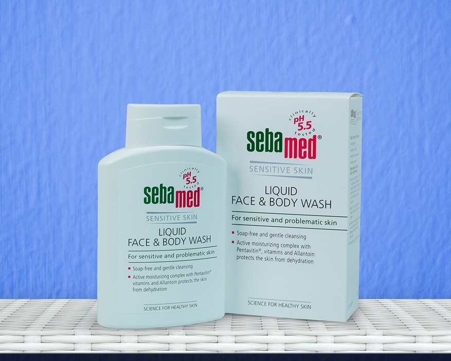 Sebamed liquid face and body wash